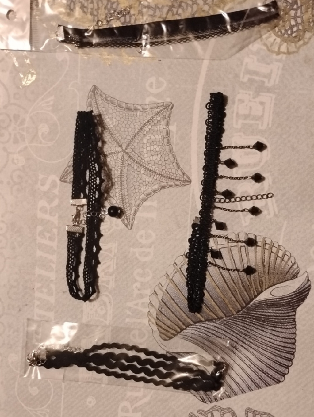 Variety Of 4 Choker Necklaces
